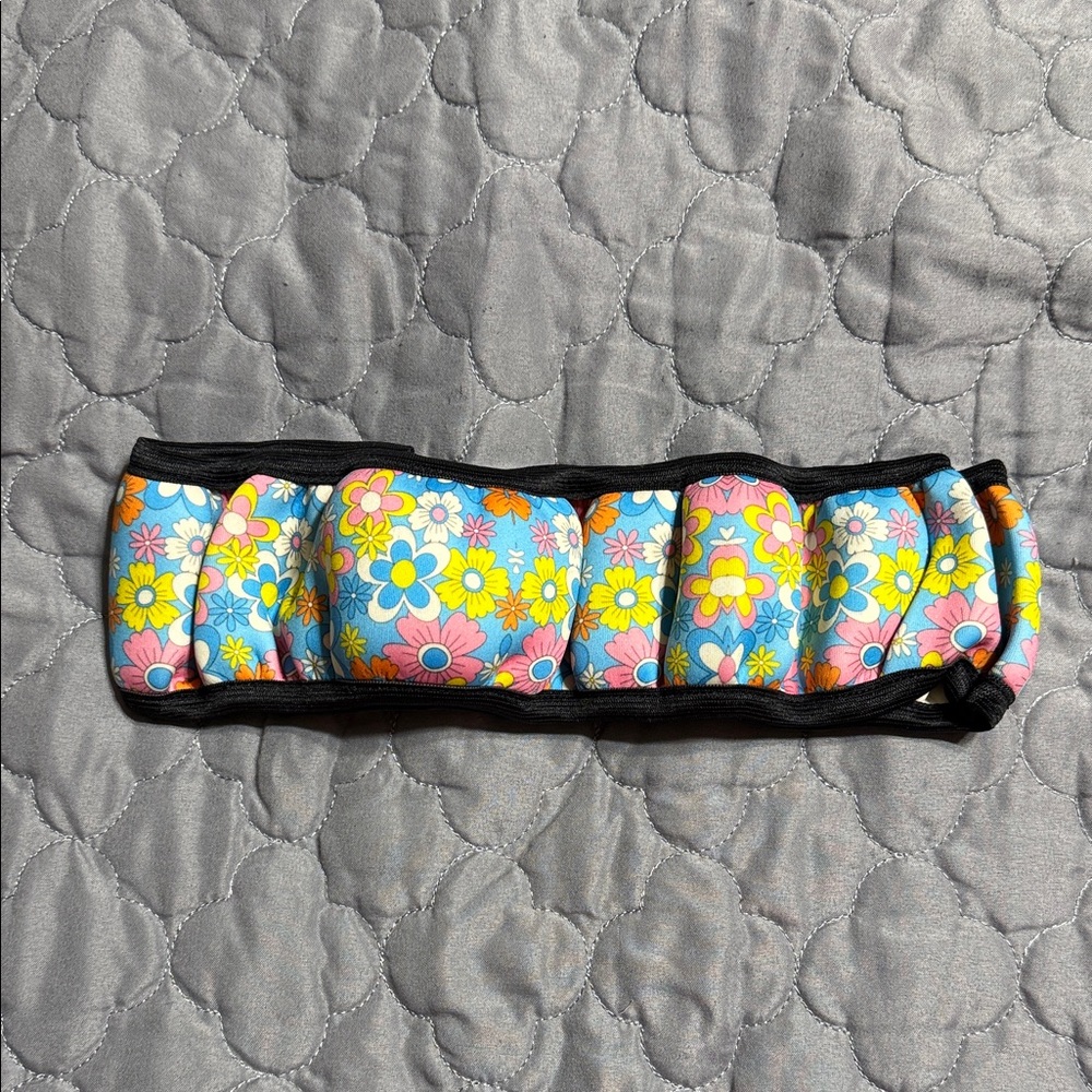 Floral steering wheel cover  - Pink, Blue, Yellow